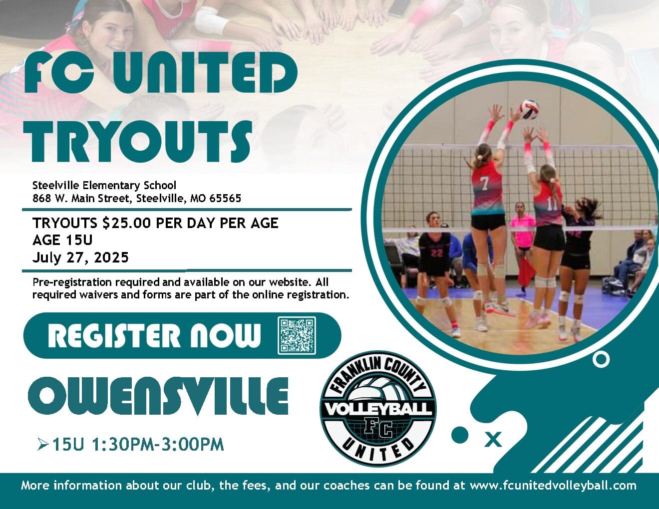 Tryouts 2025 15U Owensville